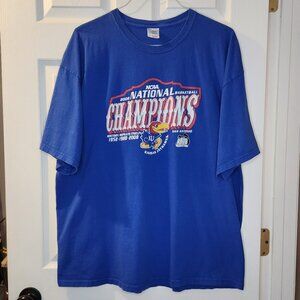 Kansas Jayhawks Mens 2XL 2008 NCAA Champions